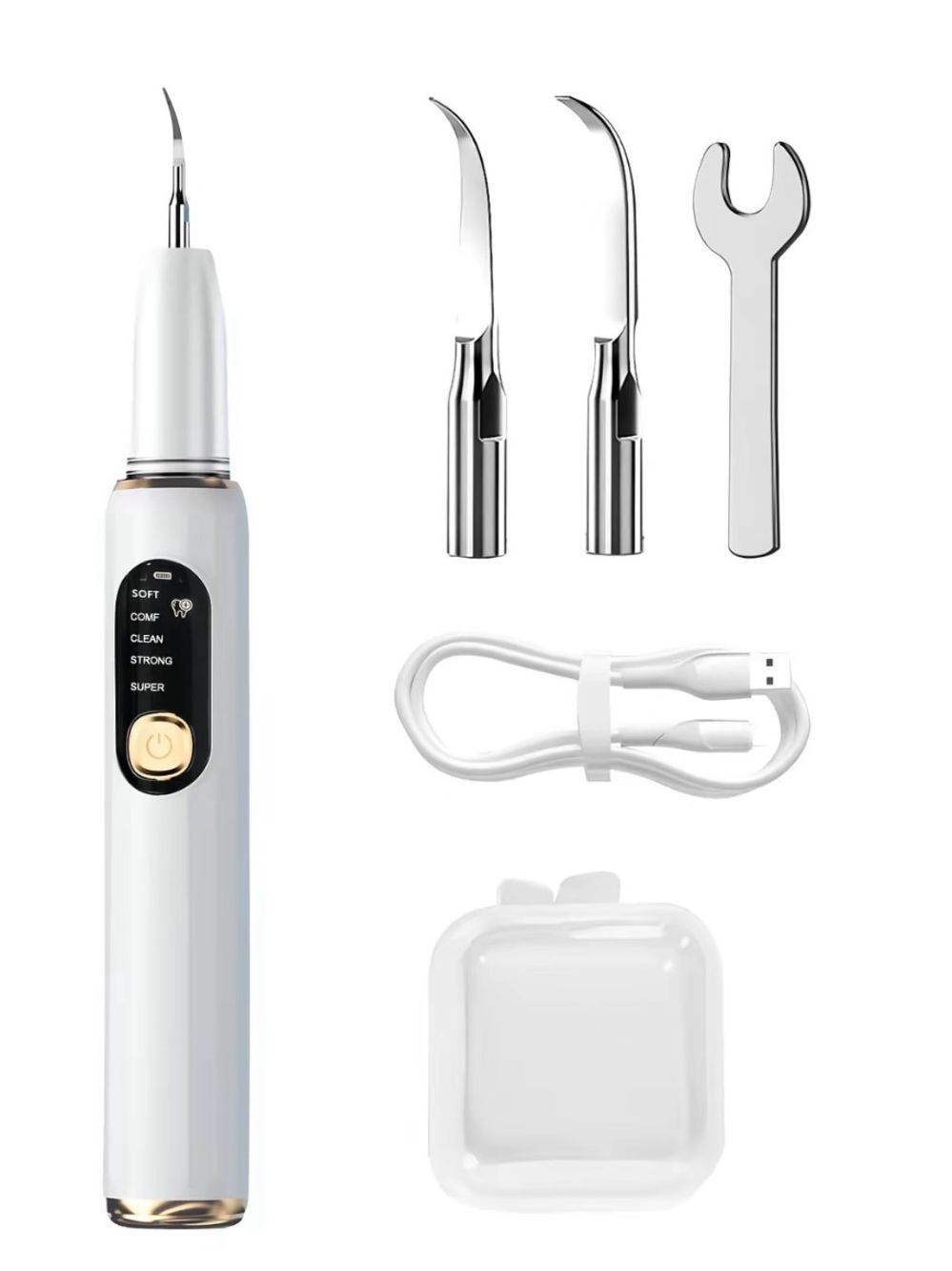 NIB Electric Oral Plaque Remover, Rechargeable Teeth Cleansing Kit